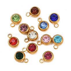 Подвески из нержавеющей стали со стразами&nbsp;STAS-G368-01G