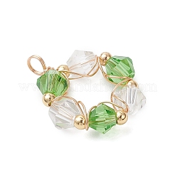 7шт стеклянные подвески&nbsp;PALLOY-JF04702