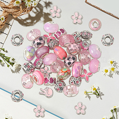 Сплав горный хрусталь/смоляные европейские бусины&nbsp;MPDL-SC0001-11A