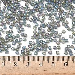 Прозрачные цвета радуги круглый стеклянный бисер&nbsp;X-SEED-A007-3mm-172