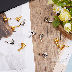 12 pièce de broche en alliage bicolore&nbsp;FIND-GO0004-55