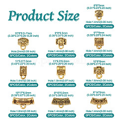 100 шт. 20 стильные тибетские поручни из сплава&nbsp;TIBEB-TA0001-27