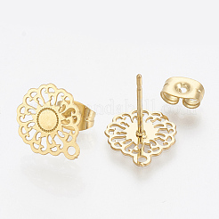 Фурнитура для сережек-гвоздиков из нержавеющей стали 304&nbsp;STAS-S079-35A