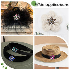 20 шт. 5-х цветные стеклянные стразы в форме звезды&nbsp;DIY-WR0004-89