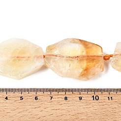 Природный цитрин бисер нитей&nbsp;G-E401-H04