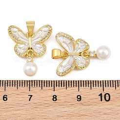 Messing micro pave klare zirkonia anhänger&nbsp;KK-CBA6A75-47B-G