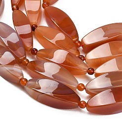 Натуральный красный агат бисер нитей&nbsp;G-B178-R01-01