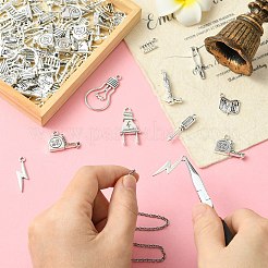 90шт. 9 стиля подвески из сплава в тибетском стиле&nbsp;TIBEP-CJ0003-55