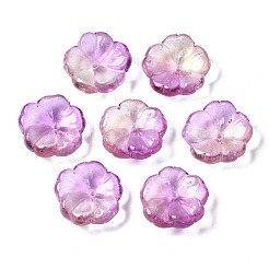 Perle di vetro verniciate a spruzzo trasparente&nbsp;GLAA-Q089-003-G003