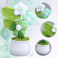 1 шт. вязаный вручную цветок для горшечных растений&nbsp;DJEW-SC0001-15B