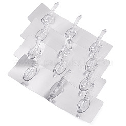 Ganci da parete autoadesivi in acrilico&nbsp;AJEW-TADJ0001-09B-01