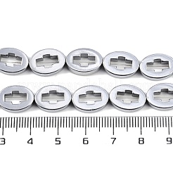 Гальванические нити из синтетических немагнитных гематитовых бусин&nbsp;G-K375-C01-02