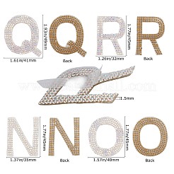 Блестящие термоклеящиеся стразы нашивки&nbsp;DIY-WH0183-09E