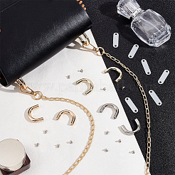 12 комплект 3-цветных пряжек-соединителей с D-образным кольцом для сумки&nbsp;FIND-WR0006-54