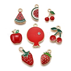 40шт 8 стиля подвески из сплава с эмалью&nbsp;ENAM-FP0002-81