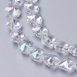 Стеклянные бусины с гальваническим покрытием &nbsp;EGLA-J148-A-AB01