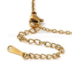 Colliers pendentifs en acier inoxydable 304 sur le thème du tarot pour femmes&nbsp;STAS-S128-02G
