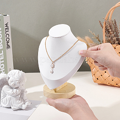 Подставки для ожерелий из искусственной кожи и дерева&nbsp;NDIS-WH0020-02A-01