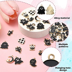 20шт 10 стиля подвески из сплава с эмалью&nbsp;ENAM-YW0004-20