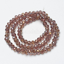 Гальванизируйте прозрачное стекло бисер нитей&nbsp;EGLA-A034-T4mm-H16