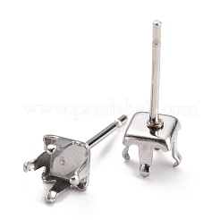 Configuración de aretes de acero inoxidable 304 que no se deslustran&nbsp;STAS-B004-04P-E