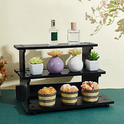 1 пакет 3-х уровневые деревянные подставки для косметики&nbsp;ODIS-PH0002-02