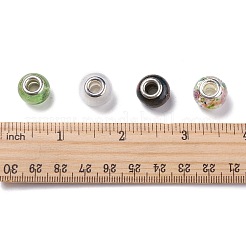 Lampwork handmade perline stile europeo&nbsp;X-LPDL-N1181-M