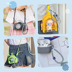 Сплав стеклянный горный хрусталь мобильная цепочка&nbsp;AJEW-AR0002-76