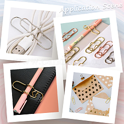 18 pieza de clips para bolígrafos de acero al carbono de 3 colores para cuaderno y álbum de recortes&nbsp;FIND-SP0002-99
