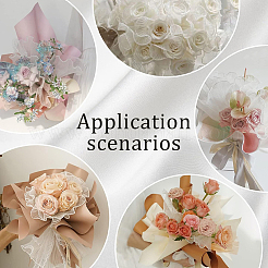 2 пакет органза цветочный букет упаковочная бумага&nbsp;DIY-GF0009-61B-03