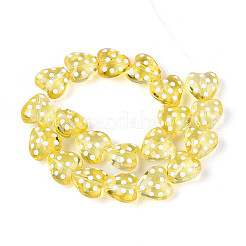 Нити прозрачных бусин из стеклянной эмали&nbsp;GLAA-N061-10A