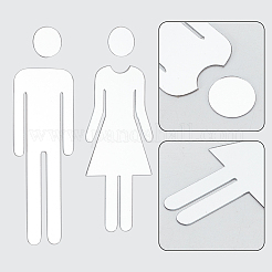 Акриловые наклейки для унитаза&nbsp;DIY-WH0569-66B-01