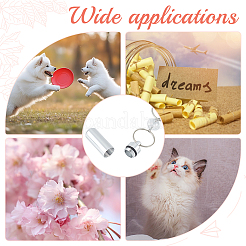 Подвеска в форме сердца из стекла и алюминия для бутылок&nbsp;HJEW-DR00156