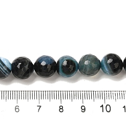 Fili di perline di agata naturale (tinta e riscaldata)&nbsp;G-H066-B07-03