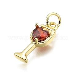 Латунные микро проложить кубического циркония подвески&nbsp;X-KK-Z100-21G-02