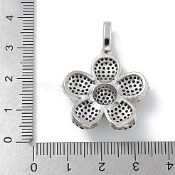 Покрытие стойки латунь микропаве прозрачные подвески из кубического циркония&nbsp;KK-G515-63P-02