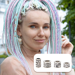 80 шт. 8 вида бусин в тибетском стиле в европейском стиле&nbsp;DIY-NB0012-43E