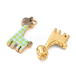 Pendenti in acciaio inossidabile 304 smaltato stampato&nbsp;STAS-Q119-22G-02