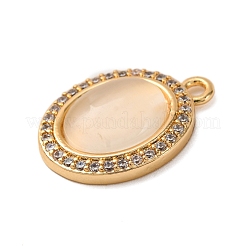 Pendentifs en laiton zircon cubique transparent&nbsp;KK-Z066-06G-01