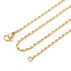 Collar de cadena de caja de latón&nbsp;NJEW-TA0001-16