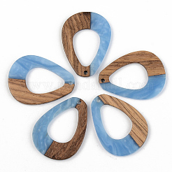 Pendentifs en bois de résine et de noyer&nbsp;RESI-S389-026A