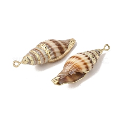 Anhänger aus Messing und natürlichen Muscheln&nbsp;SH-CBA27C9-14