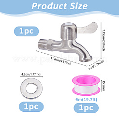 Rubinetto di scarico in acciaio inox 304&nbsp;AJEW-DC0004-06