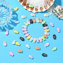 45 шт. 9-цветные бусины из сплава&nbsp;FIND-CJ0003-26