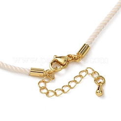 Fabrication de colliers en cordon Milan en nylon rond de 2 mm&nbsp;MAK-F038-C33-G
