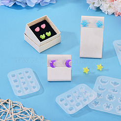 4 Uds. Moldes de silicona para pendientes diy&nbsp;DIY-TADJ0001-16