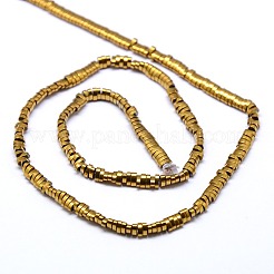 Гальванизировать немагнитных синтетический гематит бисер пряди&nbsp;G-I094-01