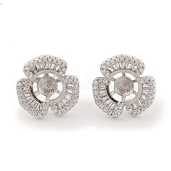 925 risultati di montature per orecchini in argento sterling con micro pavè di zirconi cubici&nbsp;STER-B003-18P