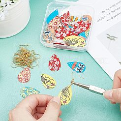 Наборы для самостоятельного изготовления железных сережек-подвесок&nbsp;DIY-NB0005-59