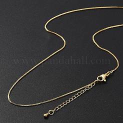 Messing-Kettenhalsketten für Damen&nbsp;X-NJEW-D302-41G